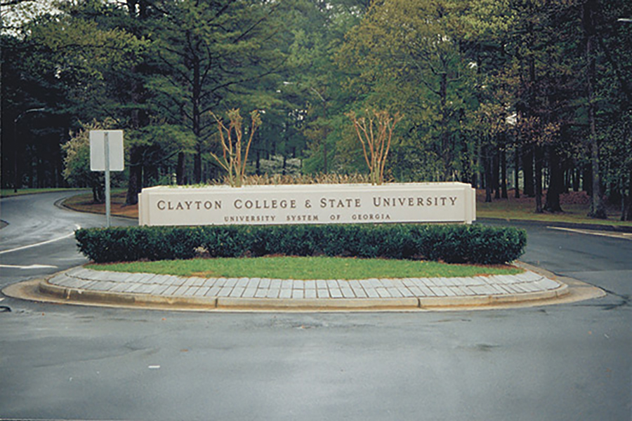 Clayton College & State University Sign