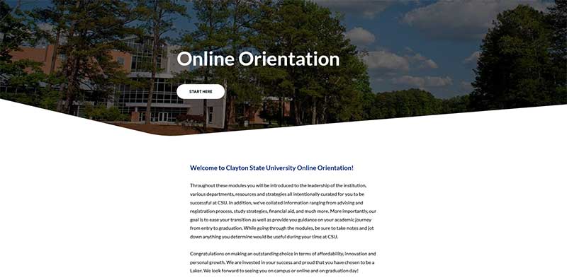 online orientation