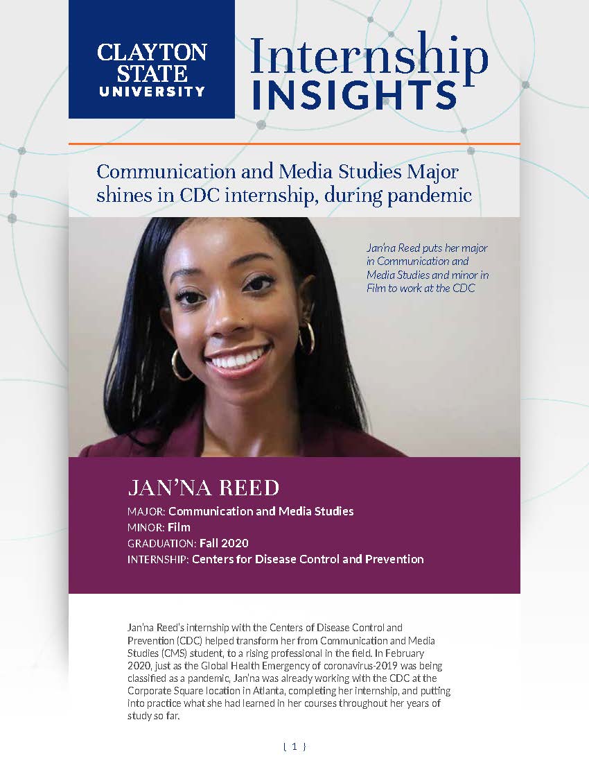 Communication & Media Studies Internships Clayton State University