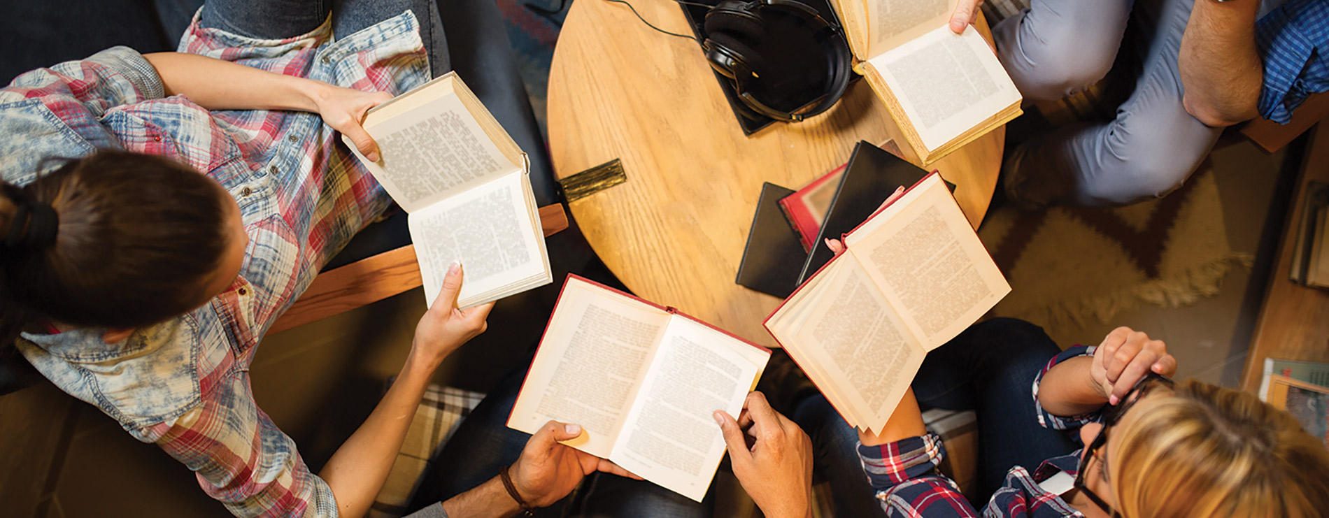 Students studying