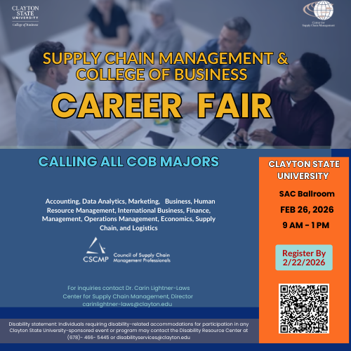 Supply Chain Career Fair Flyer 