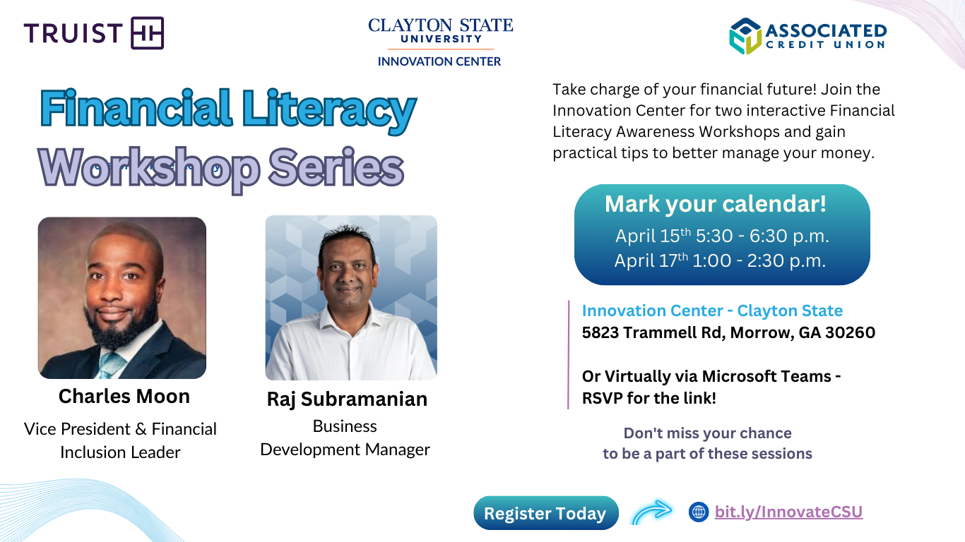 Financial Litercay Awareness Workshops Flyer 