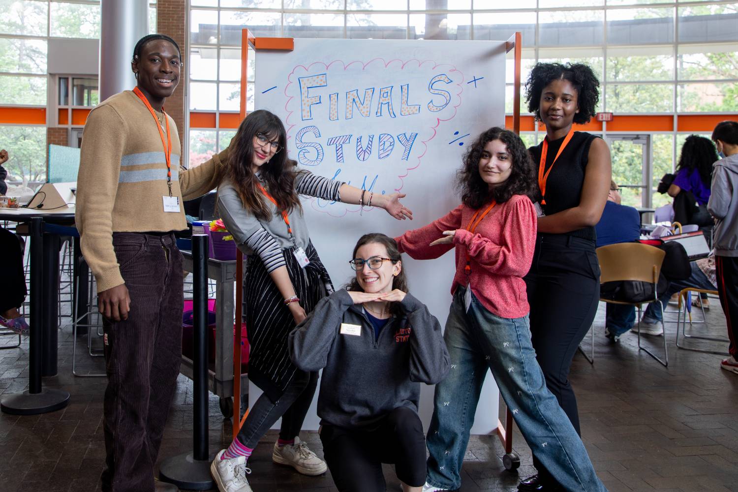 CAS Staff pose in front of the FSJ Welcome Sign