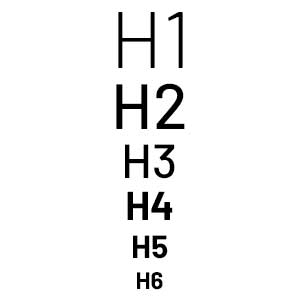 h1, h2, h3, h4, h5, h6 examples