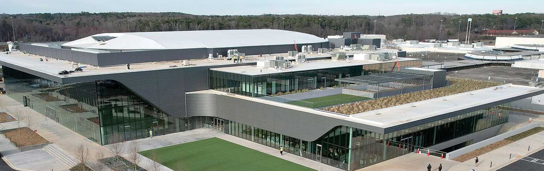 the arena exterior building