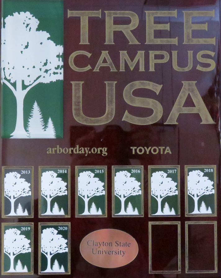 Tree Campus USA plaque