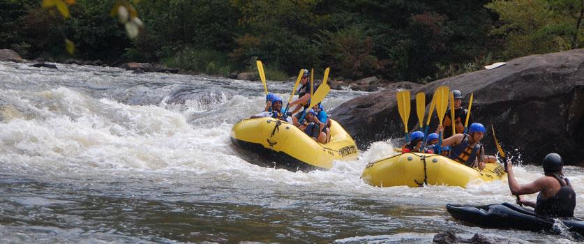 Whitewater rafting