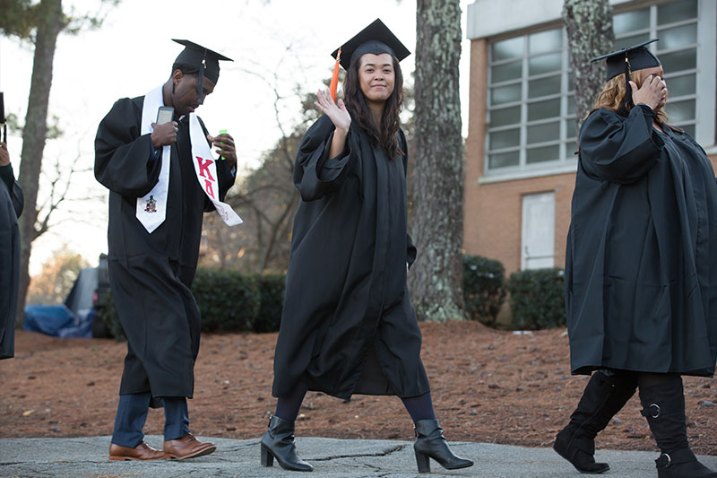 Graduates waiving