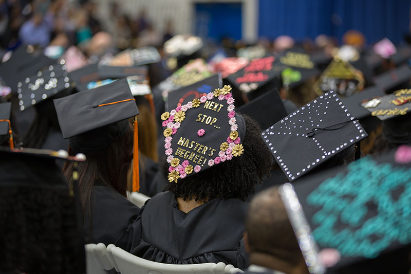 Graduates mortar boards