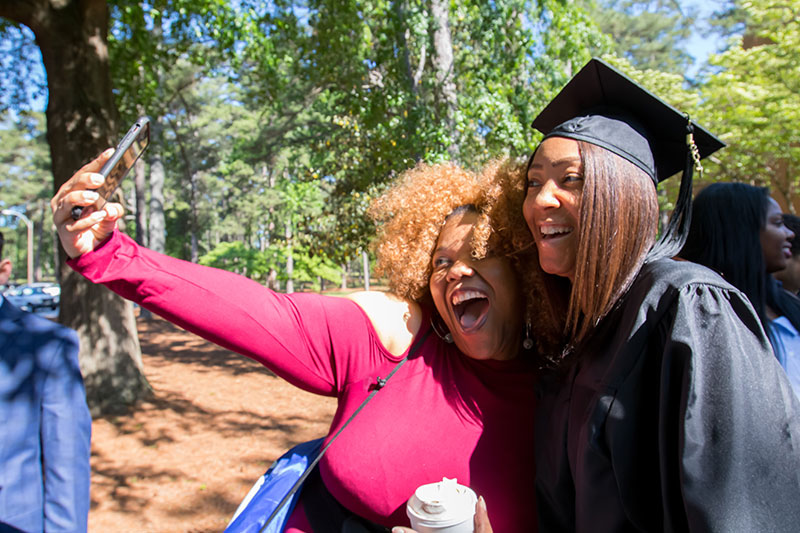 Graduate friend selfie