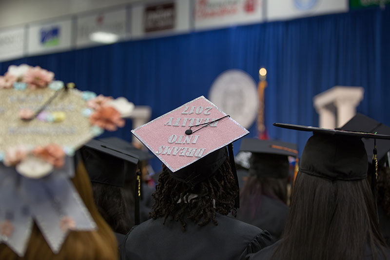 Graduates mortar boards