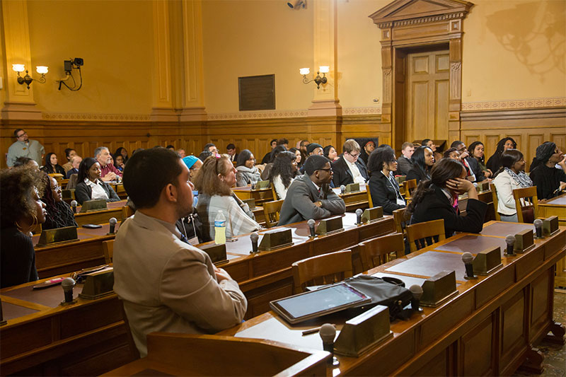 Listening at the legislation hearing