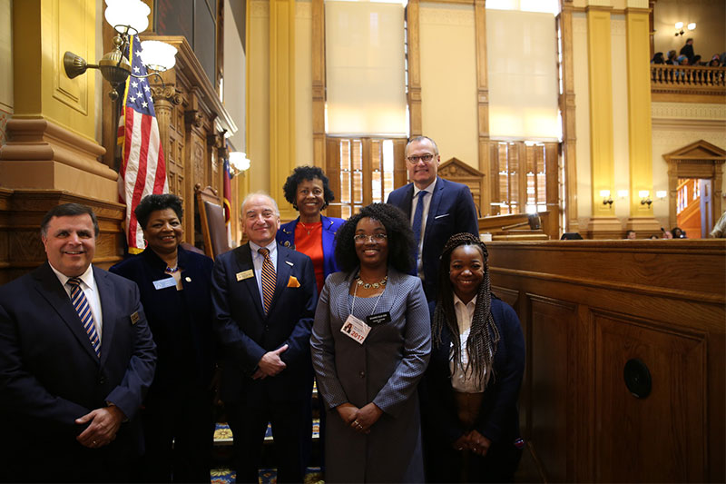 Clayton State employees at the capitol