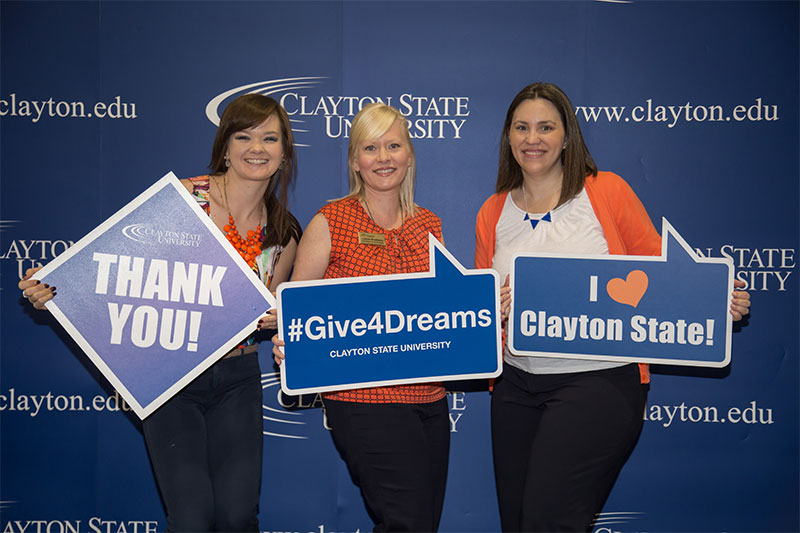 Clayton State employees say thank you for giving