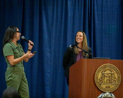 Dr. Andrea and Speaker