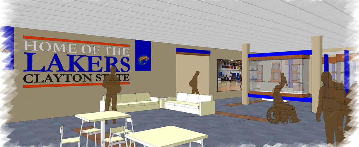 Rendering on upgraded Athletics Center