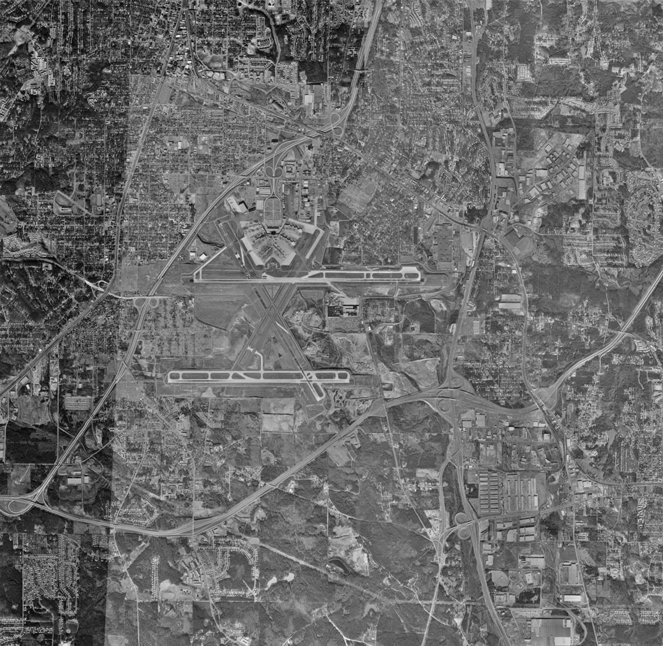 Flint river aerial map