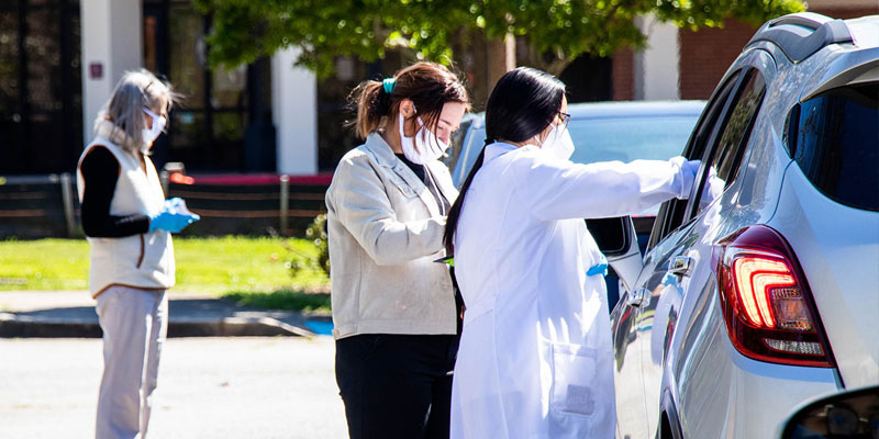 Vaccination drive through event