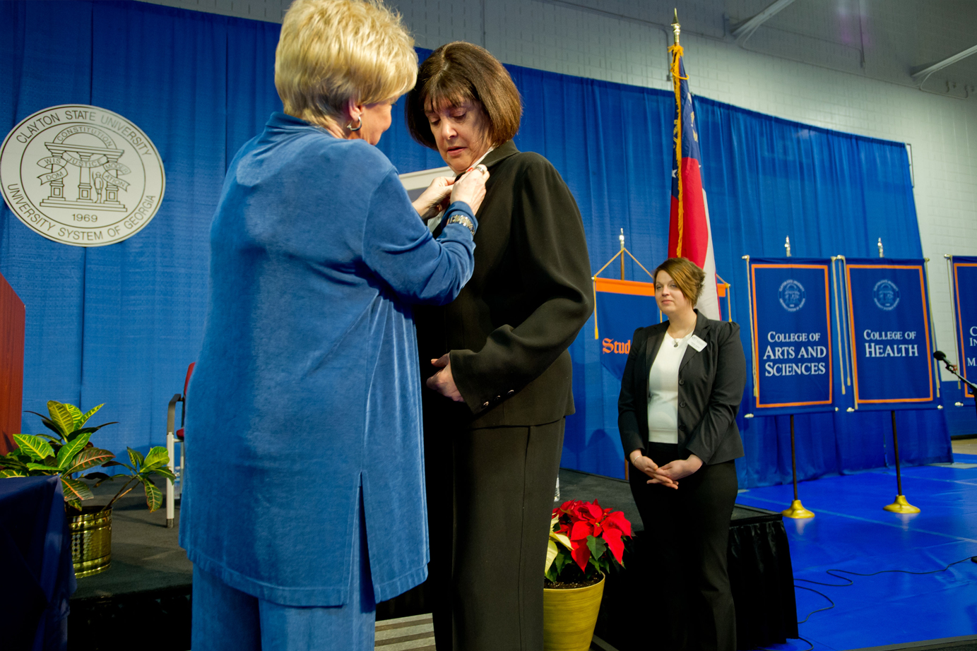 Pinning ceremony at Clayton State