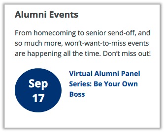 Event Dates for Alumni