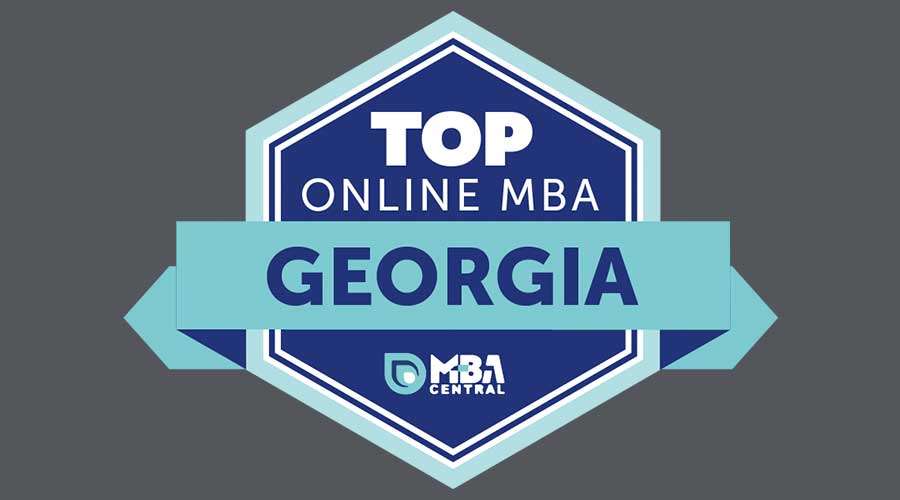 Top online MBA Georgia badge