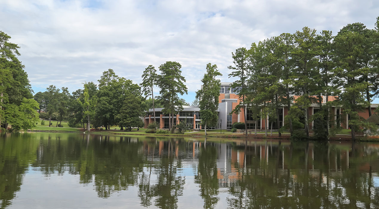 Campus lake view