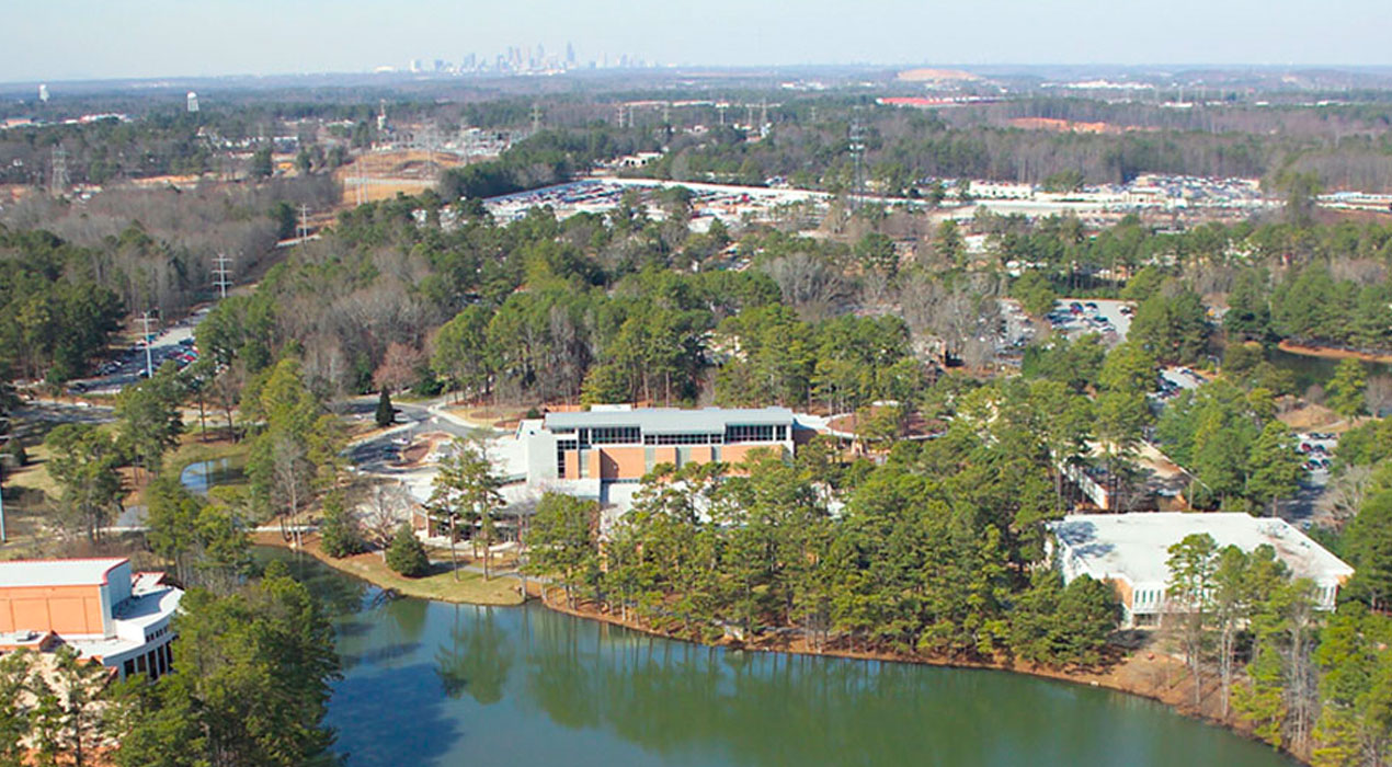 Aerial of Clayton State campus
