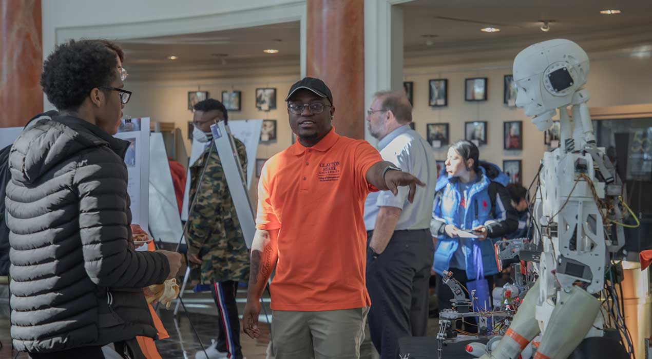 Students enjoying the second annual Symposium in 2023