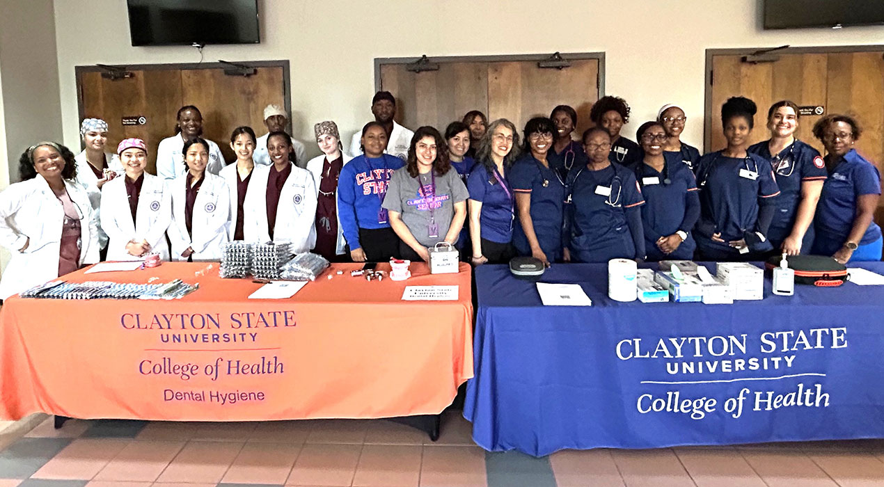 College of Health Students at Health Fair
