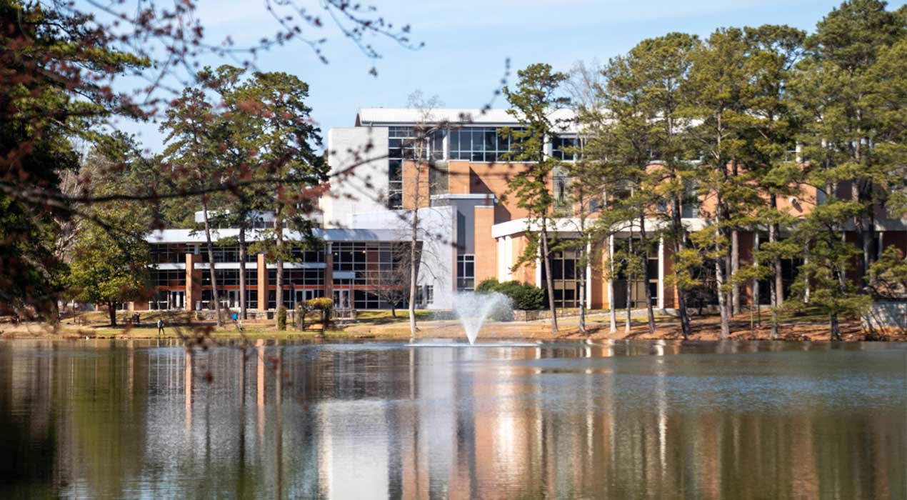 Clayton State lake on campus