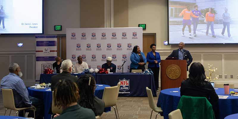 president lewis speaking