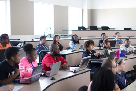 Classroom with students 