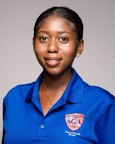 Image of SGA Senate Lead for Academic Affairs, Tikenya Russell